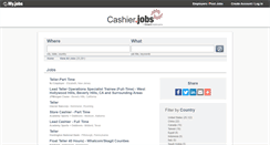 Desktop Screenshot of cashier.jobs