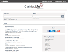 Tablet Screenshot of cashier.jobs